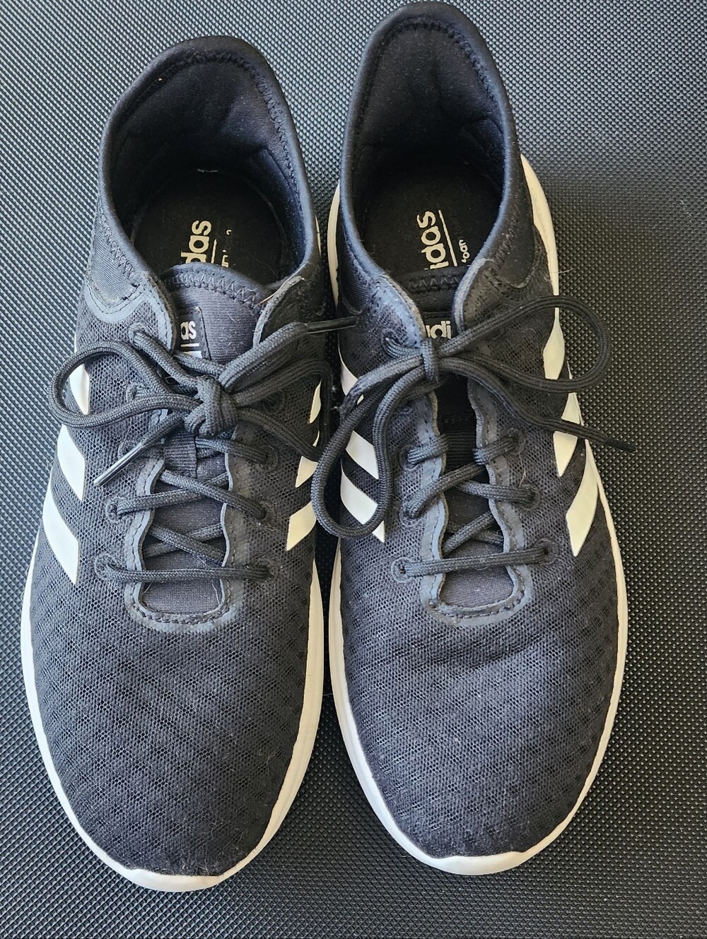 adidas Black and White Women's Athletic Mesh Sneakers
